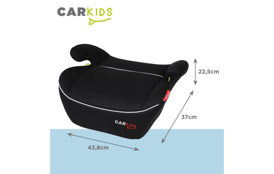 Carkids I-Size Booster Seat Alex 125-150cm Black/White, Image 3