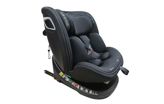 Carkids I-Size Car Seat Noa 360° Rotatable 40-150cm Isofix + SPS Black, Image 2