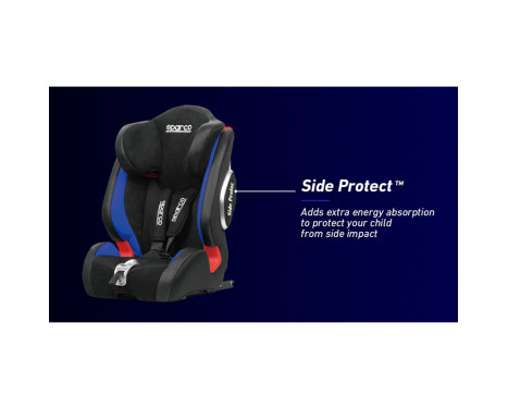 Sparco car seat F1000KI (Isofix) Black/Blue 9 to 36 kg (E4-R44), Image 4