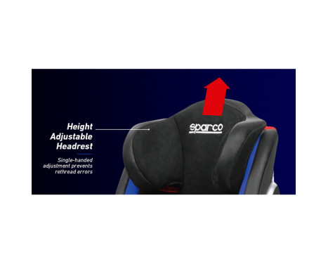 Sparco car seat F1000KI (Isofix) Black/Blue 9 to 36 kg (E4-R44), Image 5