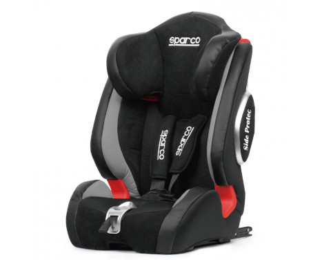 Sparco car seat F1000KI (Isofix) Black/Grey 9 to 36 kg (E4-R44)