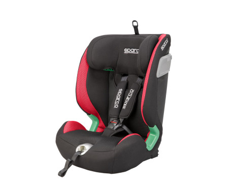 Sparco high chair SK5000I (Isofix) Black/Red i-Size 76-150cm (ECE-R129/03)