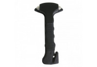 Emergency hammer with belt knife - black - incl. Holder
