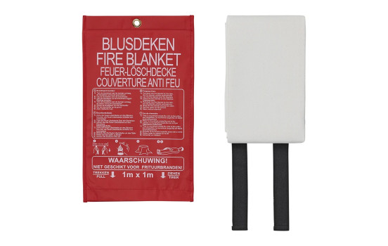 Fire blanket 100x100cm in nylon cover, Image 2