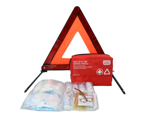 Carpoint First Aid Kit DIN13164:2022 + Warning Triangle, Image 2
