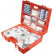 First aid kit orange with wall holder, double compartment, Thumbnail 2