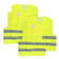 Carpoint Safety Vest Combi Set 2xSmall + 2xExtra Large