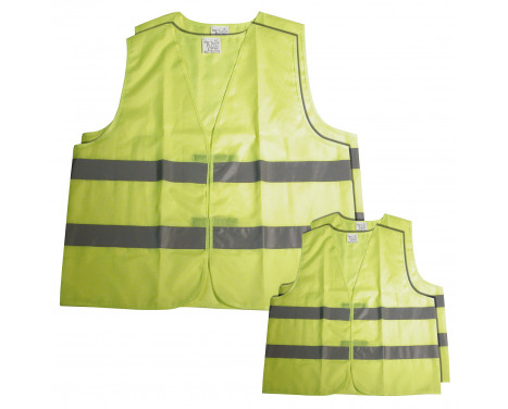 Safety vest family suit 2 adults + 2 children