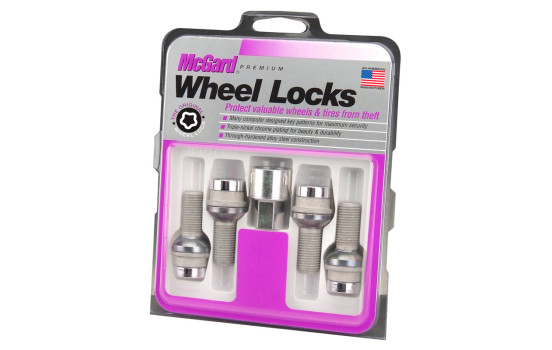 McGard Carriage Bolt Set M14x1.50 - Conical R12 - Length 41mm (17mm head), Image 3