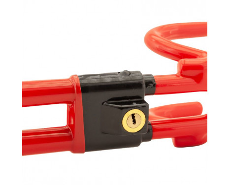 Universal Anti-theft Steering Wheel Lock 'Heavy Duty' - Red, Image 4