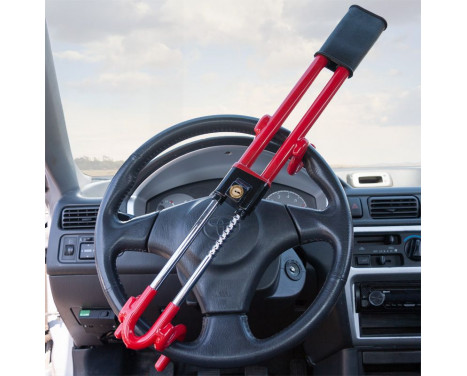 Universal Anti-theft Steering Wheel Lock 'Heavy Duty' - Red, Image 6