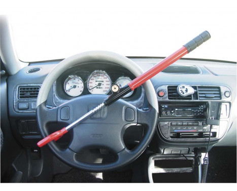Universal anti-theft steering wheel lock - red, Image 2