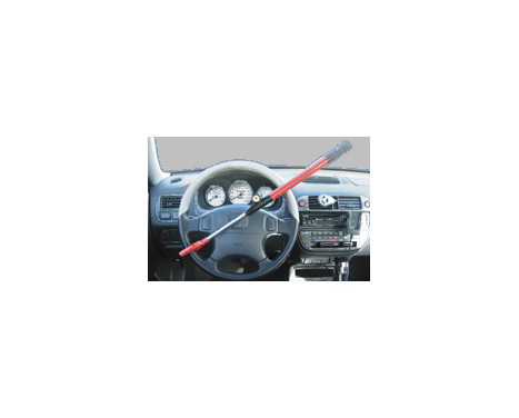 Universal anti-theft steering wheel lock - red, Image 3