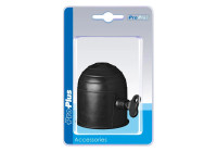 Black towbar cover with lock in blister pack