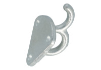 Carpoint Rope Hook with Eye Steel 4 Pieces