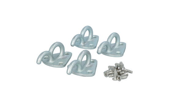 Carpoint Rope Hook with Eye Steel 4 Pieces, Image 8