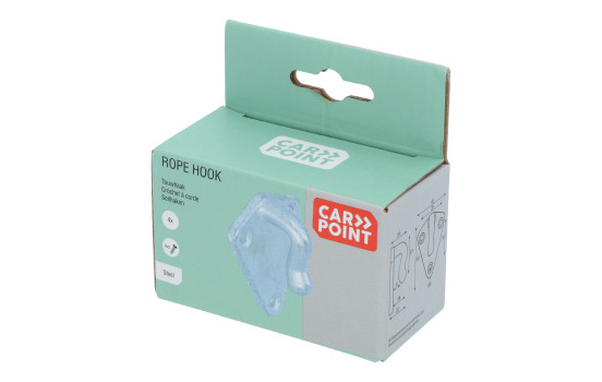 Carpoint Steel Rope Hook 4 Pieces, Image 2
