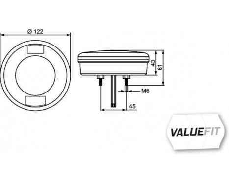 Rear Fog Light *** HELLA VALUEFIT ***