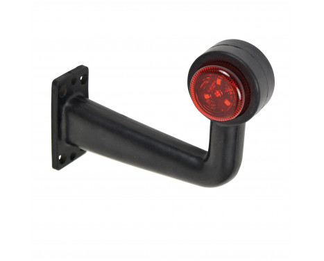 Position light LED right red / white 165mm square