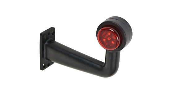 Position light LED right red / white 165mm square