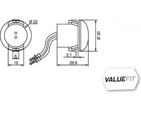 Side Marker Light *** HELLA VALUEFIT ***, Image 2