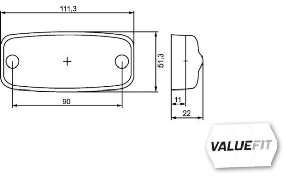 Side Marker Light *** HELLA VALUEFIT ***, Image 2