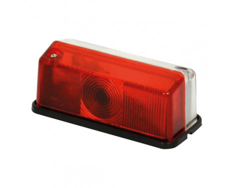 Side marker red / white 12V rectangle