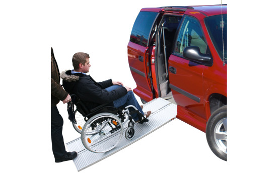 Folding plate aluminum foldable for wheelchair 183x73cm 270kg, Image 2