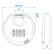70mm disc lock with combination, Thumbnail 6