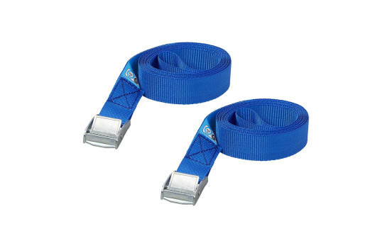 Blue lashing strap with quick release 2x 2.5 meters