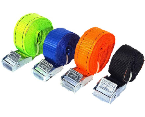 Jumbo Tie-down Strap Set 4 pieces 1m, 2m, 2.5m and 3m