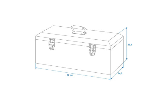 Aluminium toolbox 570 x 245 x 220 mm, Image 7