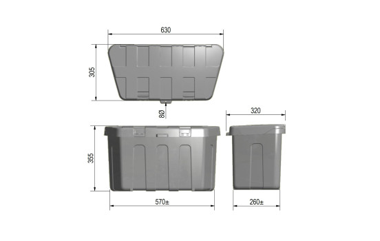 ProPlus Storage box Drawbar excl. mounting set, Image 4