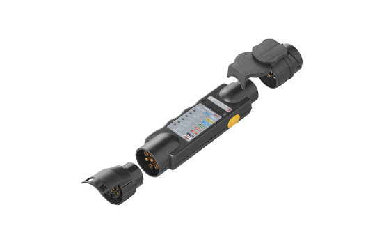 Plug tester 7-pin 12V set with 2 adapters