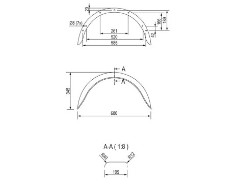 Mudguard for 13'' wheel, Image 2