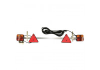 Light bar extendable width 110-160 cm