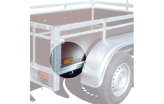 Reflector 86x40mm Orange 2pcs., Image 2