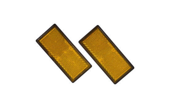 Reflector 86x40mm Orange 2pcs.