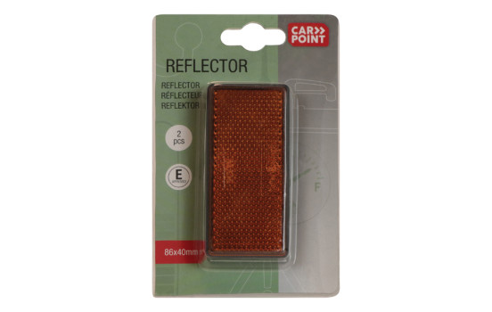 Reflector 86x40mm Orange 2pcs., Image 3