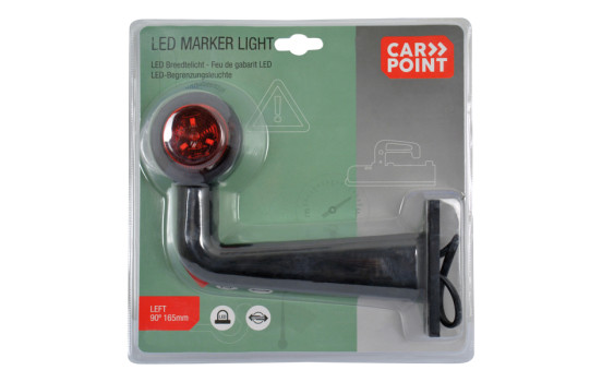 Position light LED left red / white 165mm square, Image 2