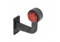 Position light right with LED red / white 136mm