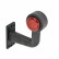 Position light right with LED red / white 136mm
