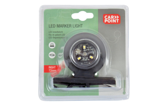 Side marker right red / white 72mm, Image 2