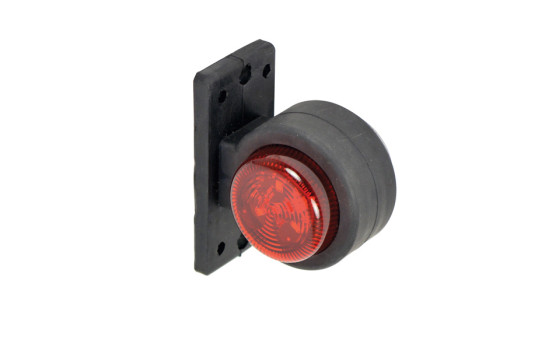 Side marker right red / white 72mm