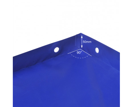 Trailer tarpaulin with elastic cord 2575x1345x50mm, Image 2