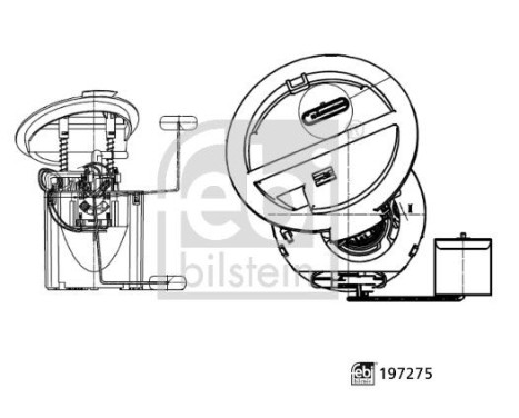 Bränsleförsörjningsenhet 197275 FEBI