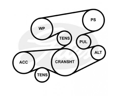 Drivremssats Micro-V® Kit K316PK2083 Gates
