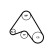 Poly kilremssats 6PK1390K2 Contitech, miniatyr 3