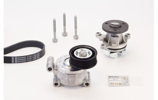 Vattenpump + Multi kilremssats 6PK1306WP1 Contitech, bild 2