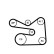 Vattenpump + spårremssats 6PK1733WP2 Contitech, miniatyr 2